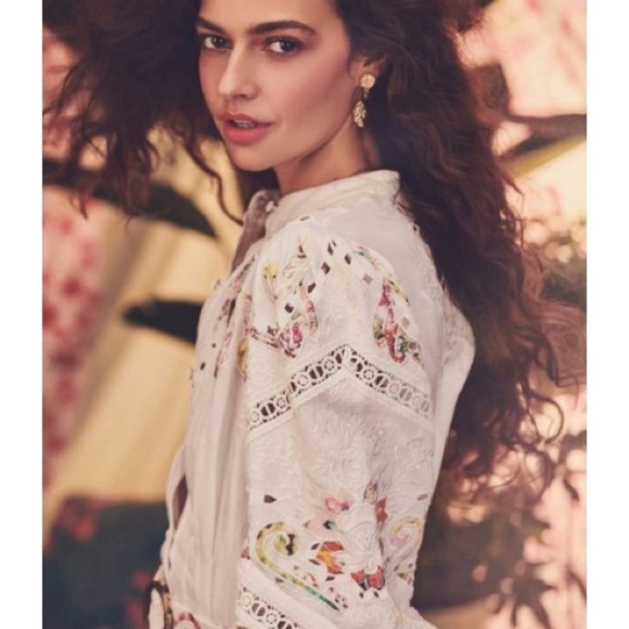 HEMANT & NANDITA White Floral Long Sleeve Dress - Picture 7 of 16